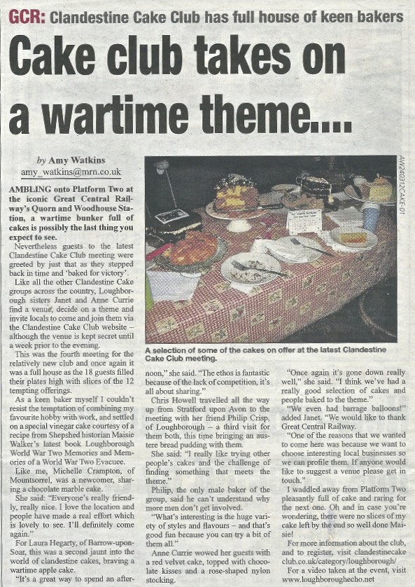 Loughborough Echo article 2012